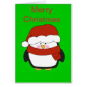 Cute Penguin Christmas Card