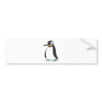 Cute Penguin Emperor Cartoon Shirt Bumper Sticker