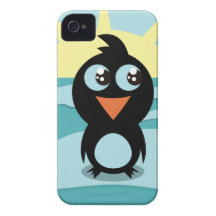 Cute  Penguin iPhone 4 Case-Mate Barely There