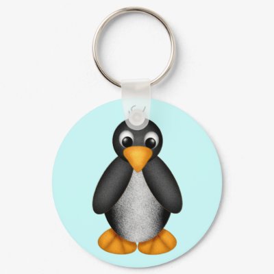 Cute Penguin Key Chain - Customized by LuraDee