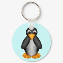 Cute Penguin Key Chain - Customized keychains by LuraDee Cute Penguin Key Chain - Customized keychains