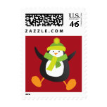 Cute Penguin Novelty Christmas Postage | Small postage