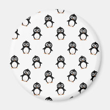 Cute penguin pattern refrigerator magnet