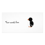 Cute penguin personalized photo card