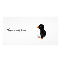 Cute penguin personalized photo card