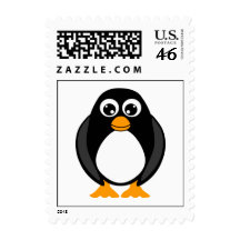 Cute Penguin Postage Stamp