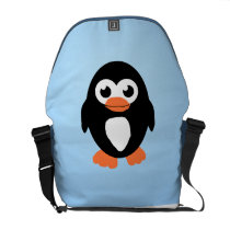 Cute Penguin  Rickshaw Messenger Bag messenger bags