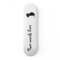 Cute penguin skateboard