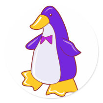 Cute Penguin Sporting Bowtie stickers by Baby_Babble Cute Penguin Sporting Bowtie stickers