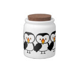 Cute Penguin Storage Jar Candy Dishes