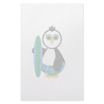 Cute Penguin Sunny Surfer stationery by mydeas Cute Penguin Sunny Surfer stationery