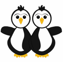 Cute Penguin Twins photo sculptures by mydeas Cute Penguin Twins photo sculptures