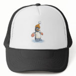 cute penguin with hat and gloves