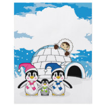 Cute Penguins and Eskimo Flyer