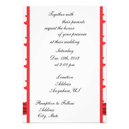 Cute Penguins Bride & Groom Wedding Invitations