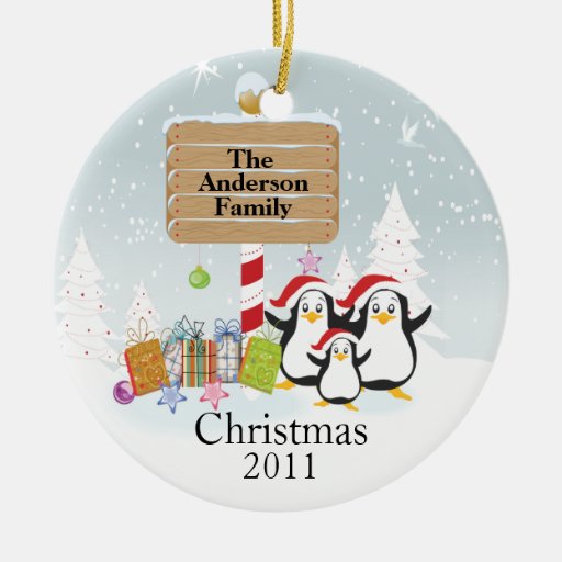 cute penguins family of 3 christmas ornament zazzle cute penguins family of 3 christmas ornament zazzle