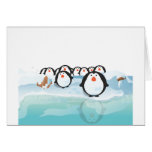 Cute Penguins Greeting Card