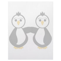 Cute Penguins Holding Hands letterhead by mydeas Cute Penguins Holding Hands letterhead