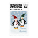 Cute Penguins Postage Stamp