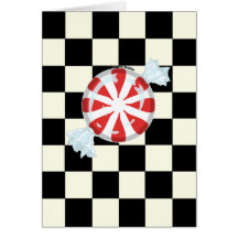 Cute Peppermint Candy Note Cards