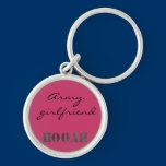 Cute personalized army keychain keychains