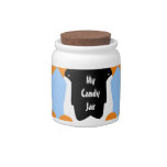 Cute Personalized Emperor Penguins My Candy Jar at Zazzle
