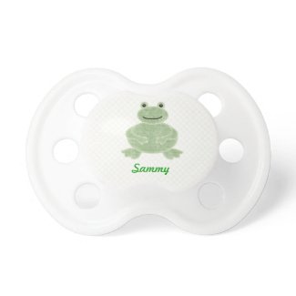 Cute personalized frog pacifier