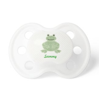 Cute personalized frog pacifier