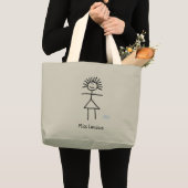 Cute Personalized Funny Cartoon Teacher's Book Bag bag