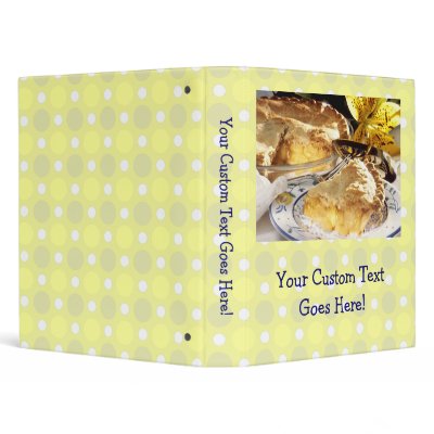 Recipes Apple  on Cute Personalized Recipe Book  Apple Pie Photo 3 Ring Binders From