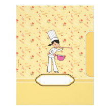 Cute Personalized Recipe Pages Letterhead