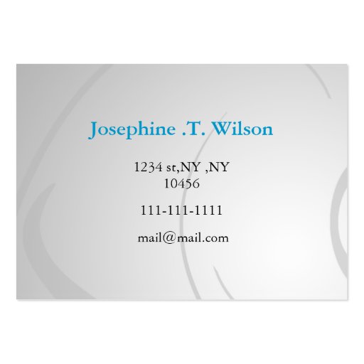 cute pet  Business Cards (back side)