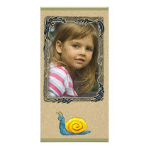 Cute photo frame with happy snaile photo cards by Kidsplanet Cute photo frame with happy snaile photo cards
