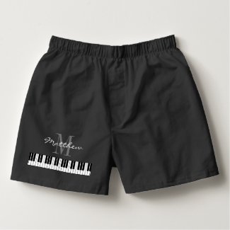 Cute piano keys boxer shorts underwear for pianist