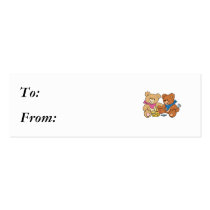 Cute Picnic Bears business cards