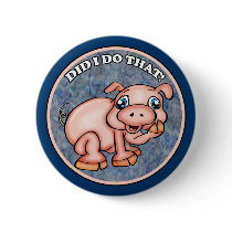 Cute Pig Buttons by halloween_tshirts Cute Pig Buttons