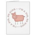 Cute Pig cards by SoCalTeeShirts Cute Pig cards