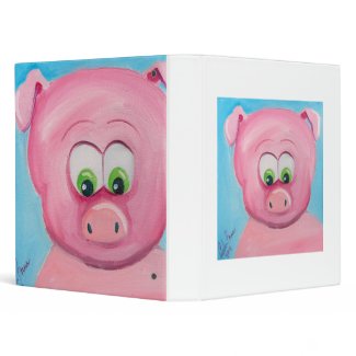 CUTE PIG FACE binder