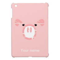 Cute Pig Face illusion. iPad Mini Cases