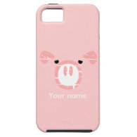 Cute Pig Face illusion. iPhone 5 Cases