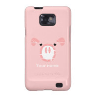 Cute Pig Face illusion. Samsung Galaxy SII Cases