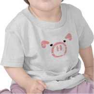 Cute Pig Face illusion. T Shirt
