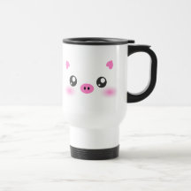 Cute Pig Face - kawaii minimalism Mug