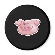 cute pig face fridge magnets