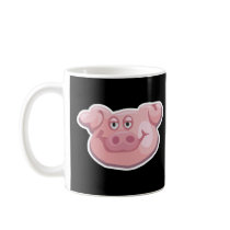 cute pig face coffee mugs
