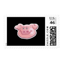 cute pig face postage stamps