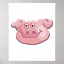 cute pig face print