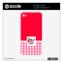 Cute Pig iPhone 4S Decals