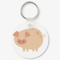 Cute Pig Keychain by turtlepig Cute Pig Keychain