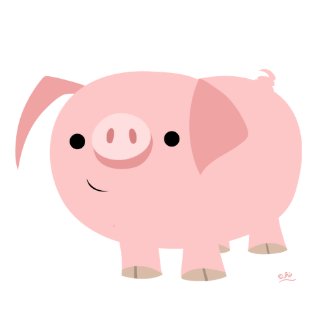 Cute pig mousepad mousepad